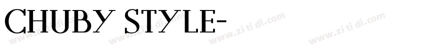 Chuby Style字体转换